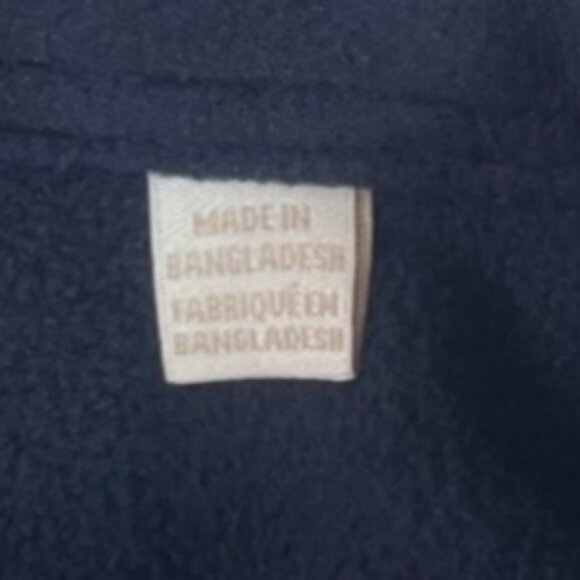 Cotton & Co Button Up Fleece Jacket Shirt Shacket Mens Small Blue New - Picture 8 of 10